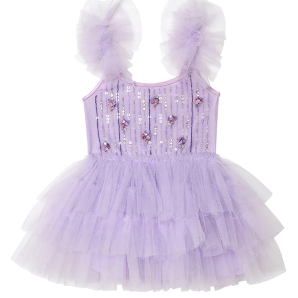 Lavender Tulle Kids Costume Dress (6-12M)